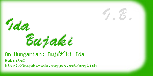 ida bujaki business card